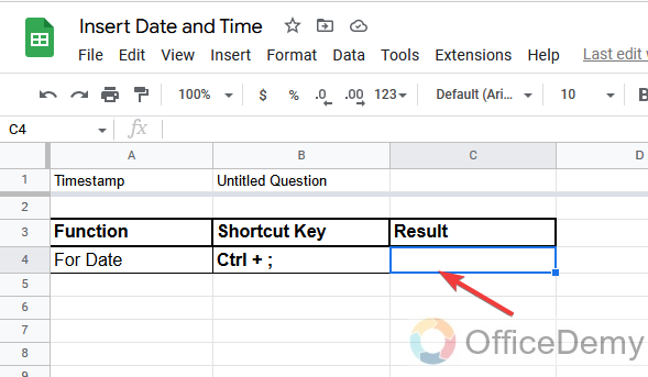 How to Insert Date and Time in Google Sheets 1