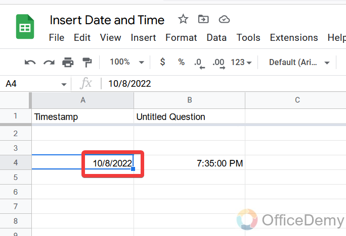 How to Insert Date and Time in Google Sheets 18