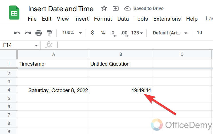 How to Insert Date and Time in Google Sheets 27