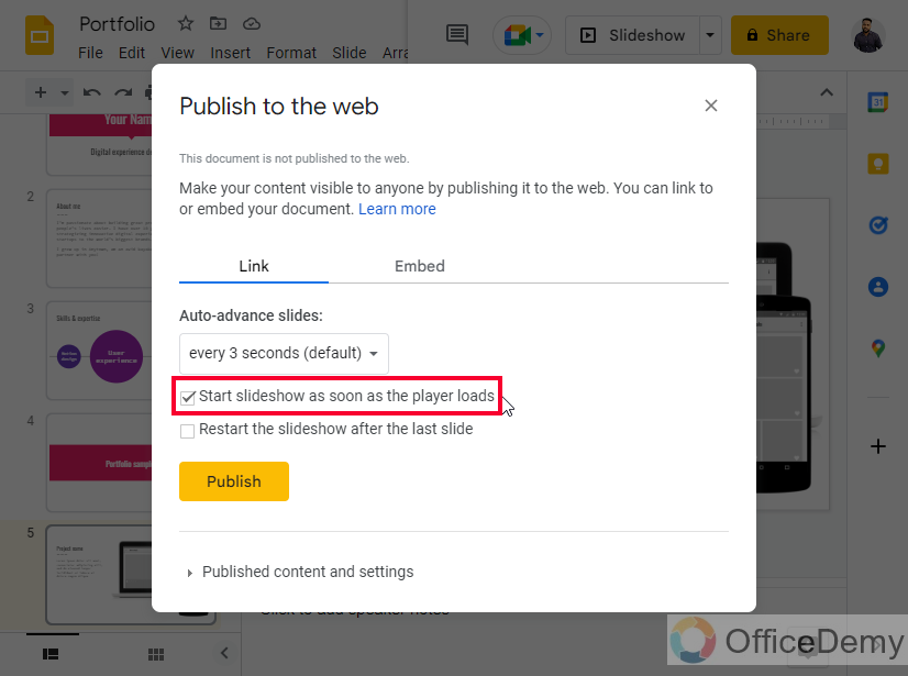 How to Make Google Slides Play Automatically 17