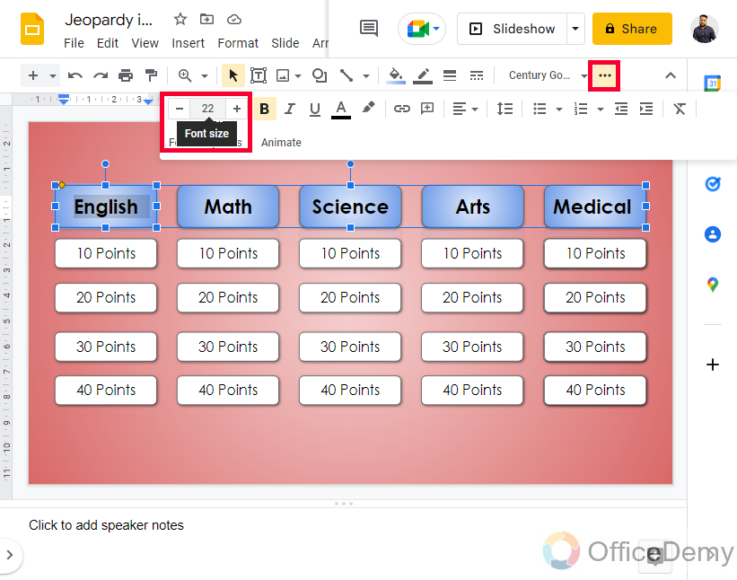 How to Make Jeopardy on Google Slides 12
