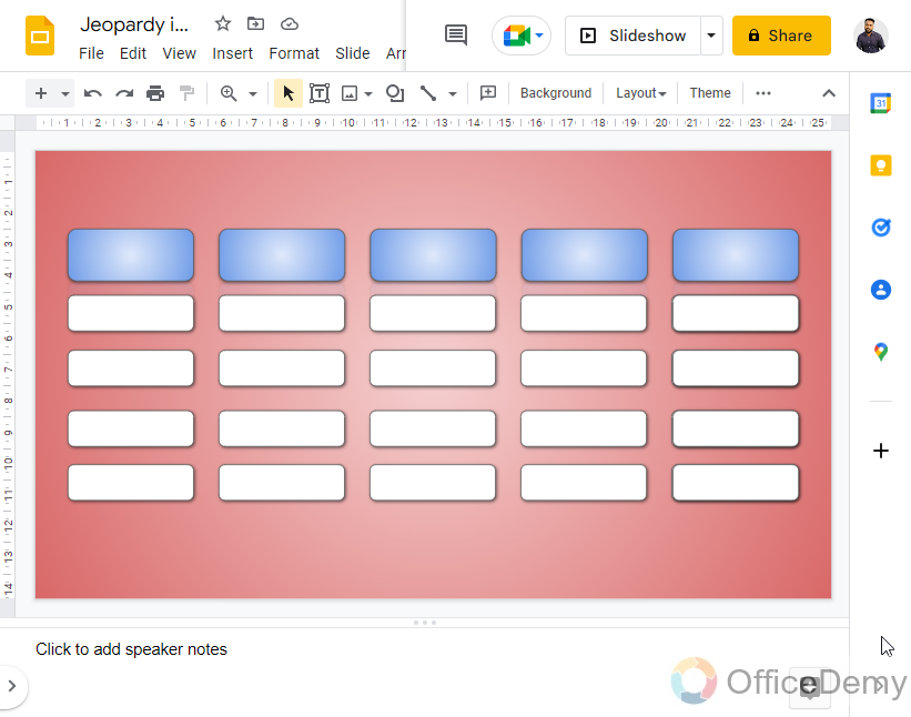 How to Make Jeopardy on Google Slides 9