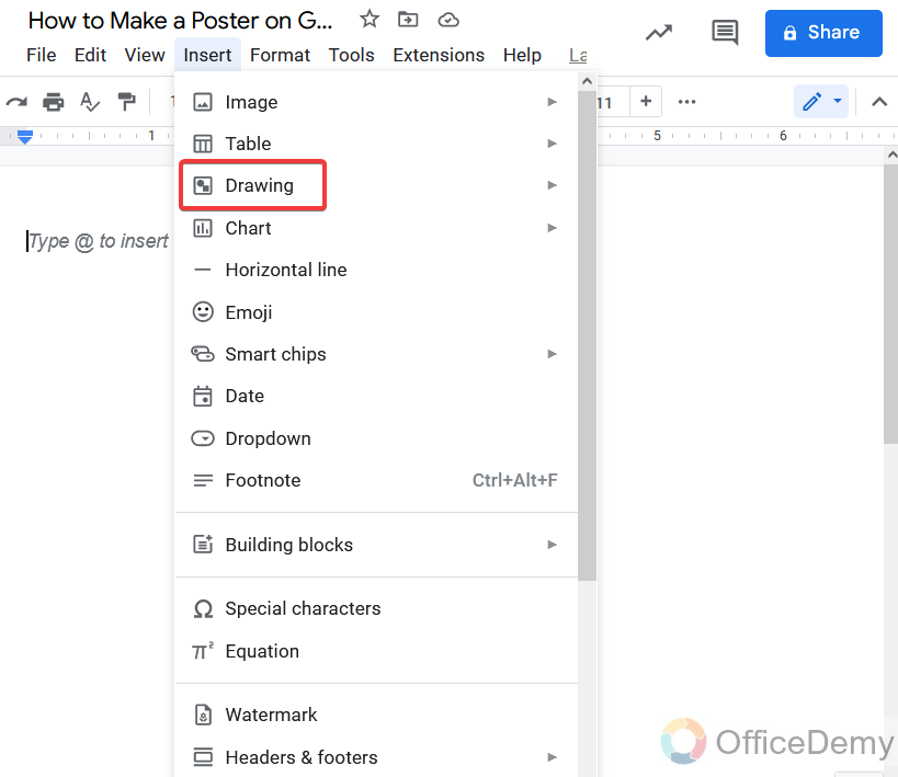 How to Make a Poster on Google Docs 2
