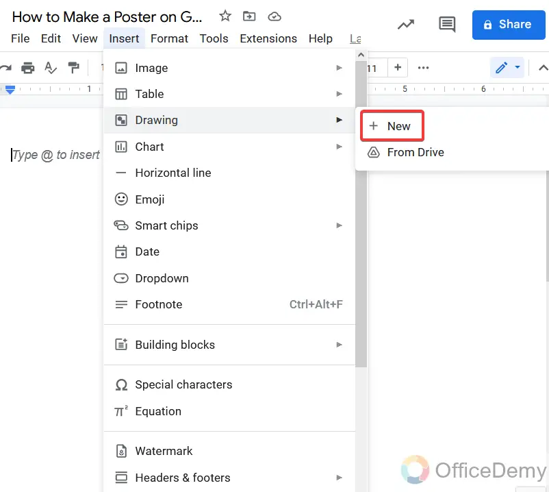 How to Make a Poster on Google Docs 3