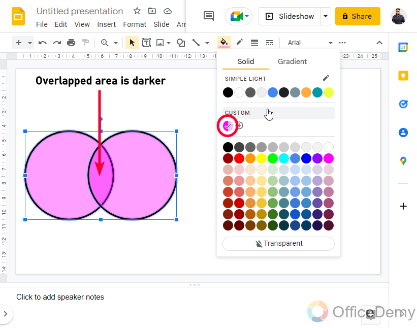 How to Make a Venn Diagram on Google Slides 9