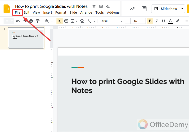 How to Print Google Slides with Notes 9