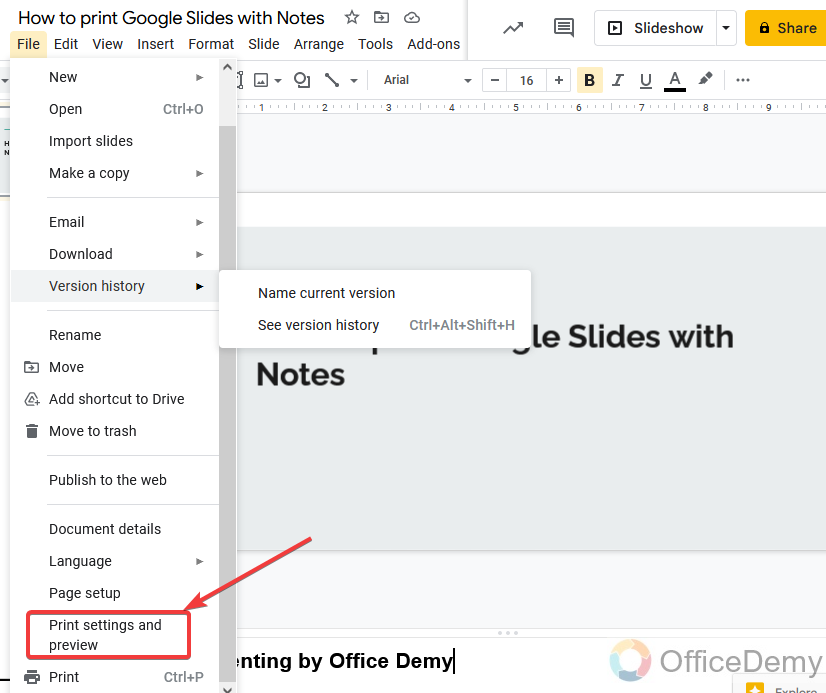How to Print Google Slides with Notes 10