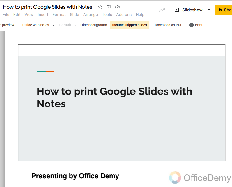 How to Print Google Slides with Notes 14