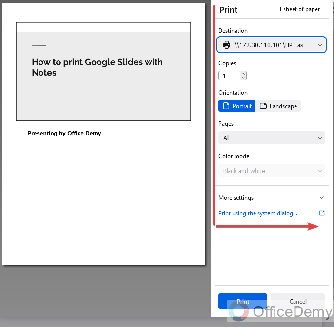 How to Print Google Slides with Notes 20