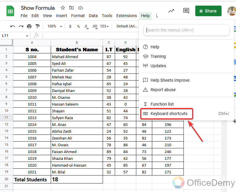 How to Show Formulas in Google Sheets 10