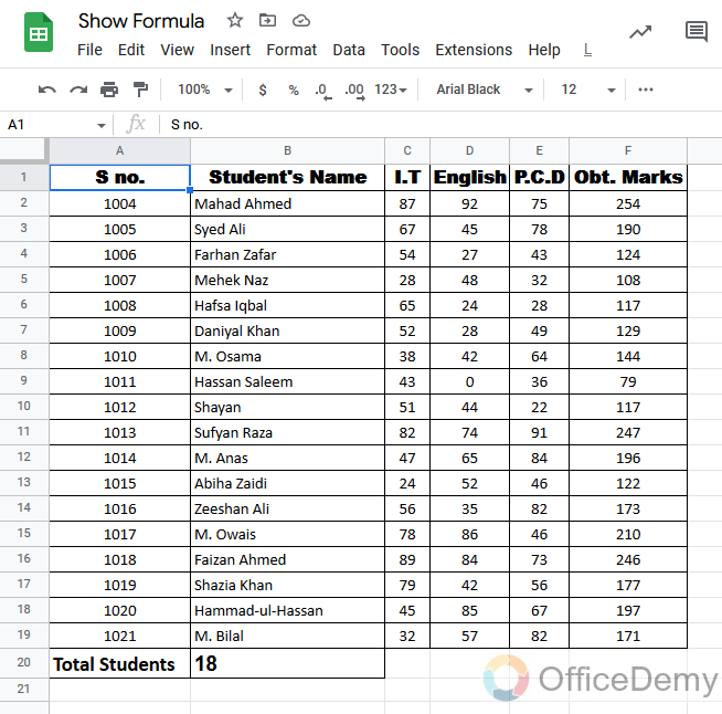 How to Show Formulas in Google Sheets 13