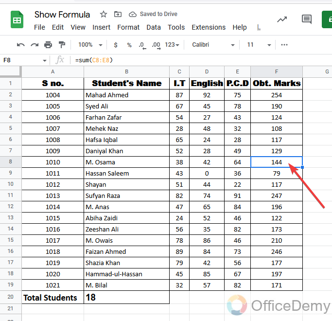 How to Show Formulas in Google Sheets 14