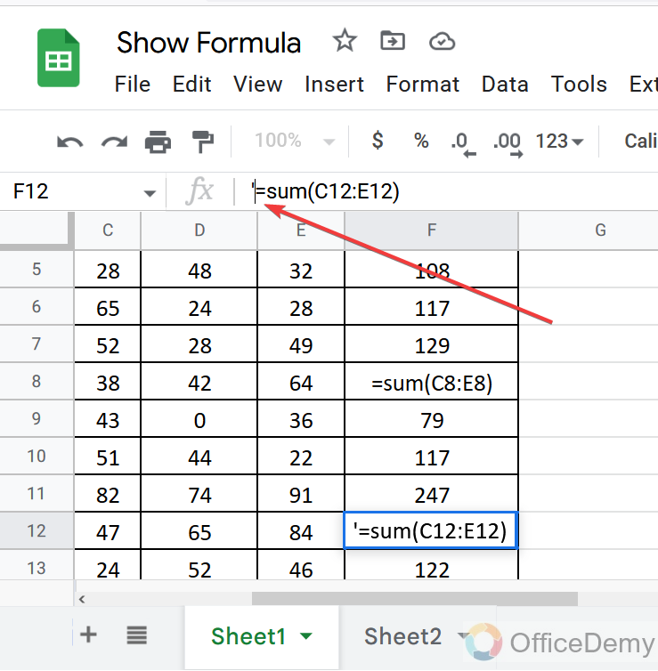 How to Show Formulas in Google Sheets 21