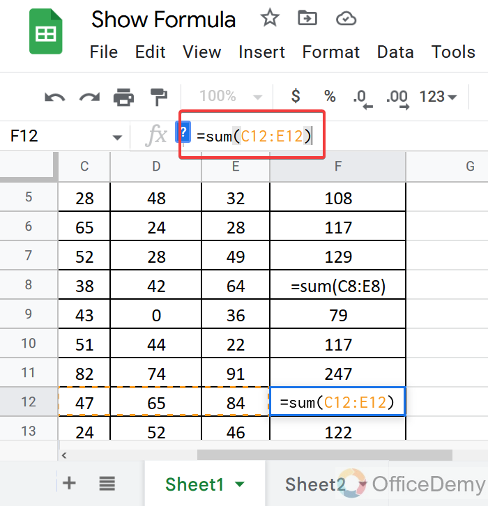 How to Show Formulas in Google Sheets 22
