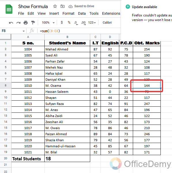 How to Show Formulas in Google Sheets 23