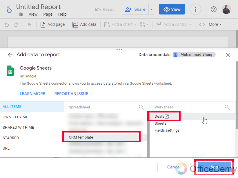 How to Use Google Data Studio with Google Sheets 10