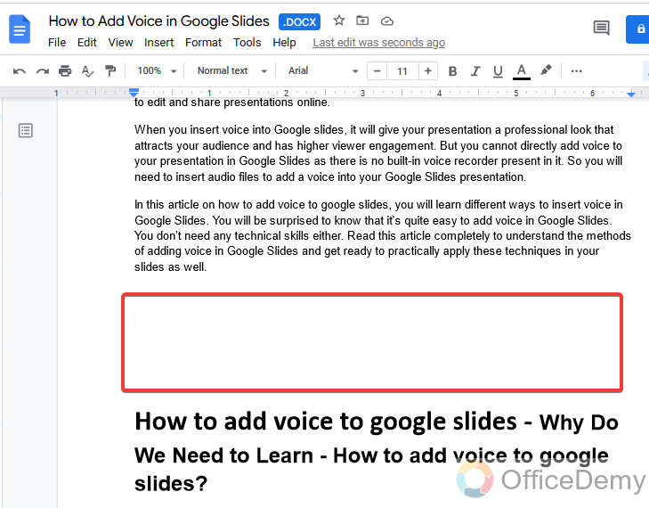 How to make a table of contents in Google Docs 8