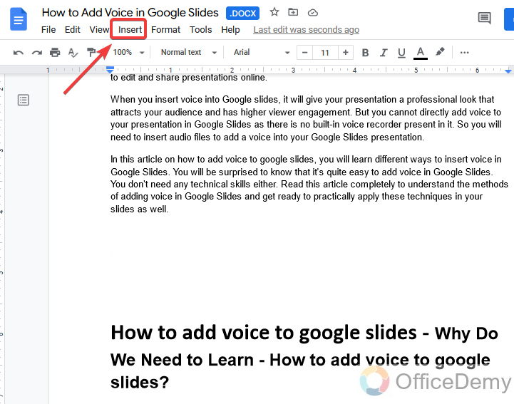 How to make a table of contents in Google Docs 9