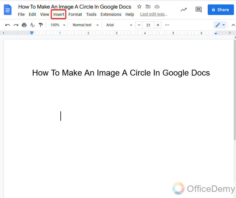 How to make an image a circle in google docs 3