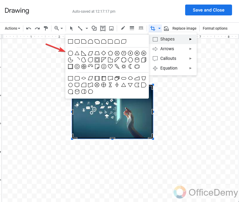 How to make an image a circle in google docs 15