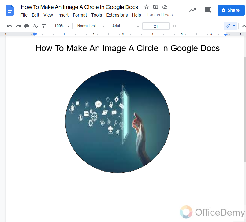 How to make an image a circle in google docs 21