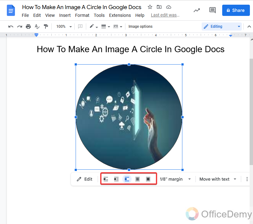 How to make an image a circle in google docs 22