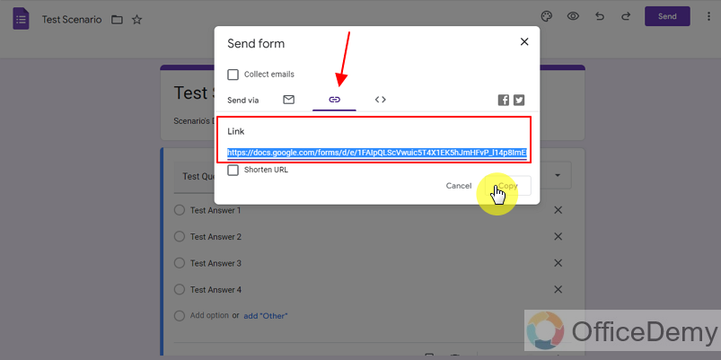 How to share Google Form 12
