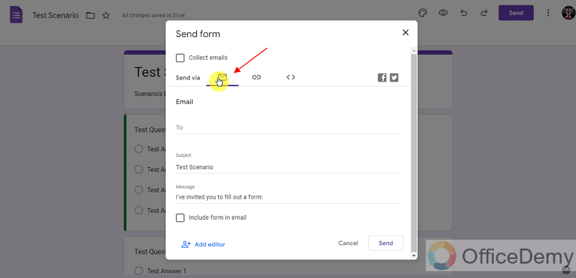 How to share Google Form 3