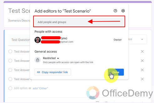 How to share Google Form 2