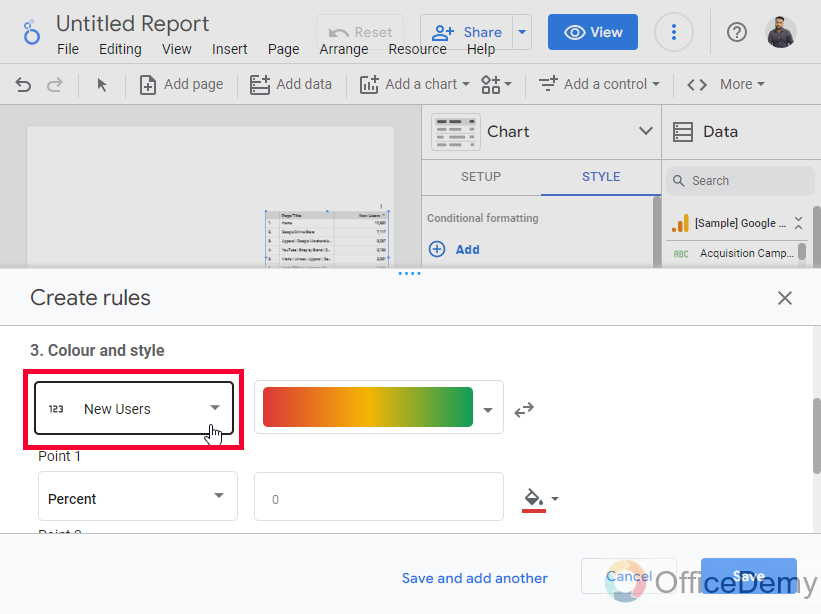 How to use Color Scale in Google Data Studio 12
