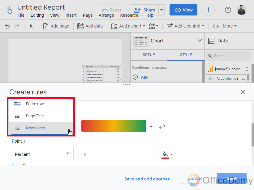 How to use Color Scale in Google Data Studio 13