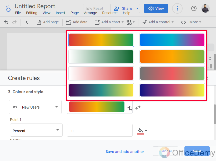 How to use Color Scale in Google Data Studio 15