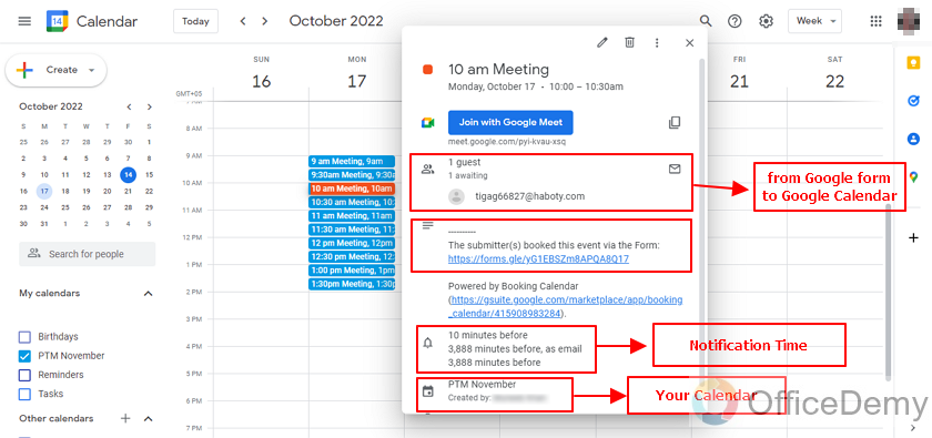 how to link a google form to a google calendar 24