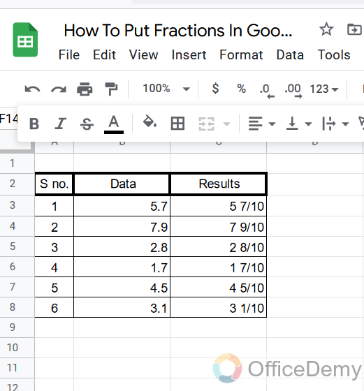 How To Put Fractions In Google Sheets 22