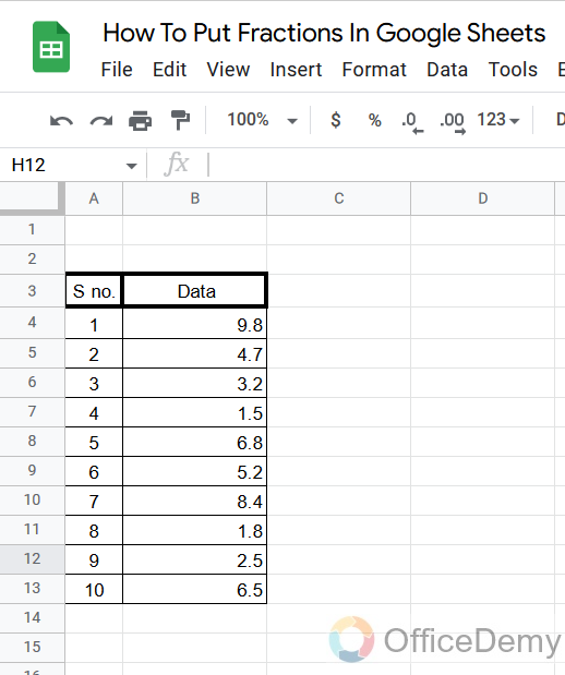 How To Put Fractions In Google Sheets 13