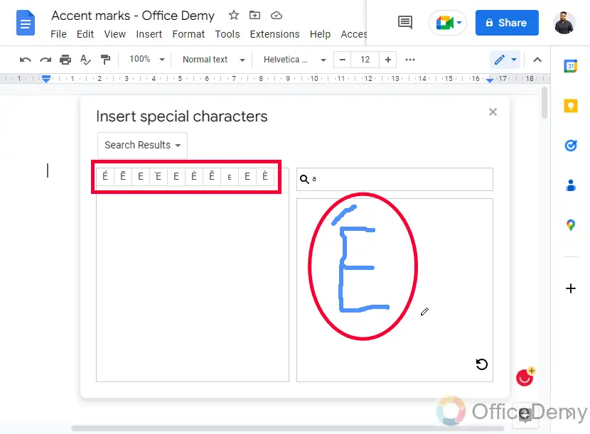 How to Add Accent Marks on Google Docs 5