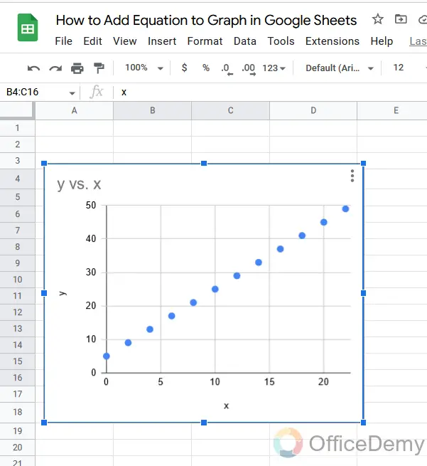 How to Add Equation to Graph in Google Sheets 10