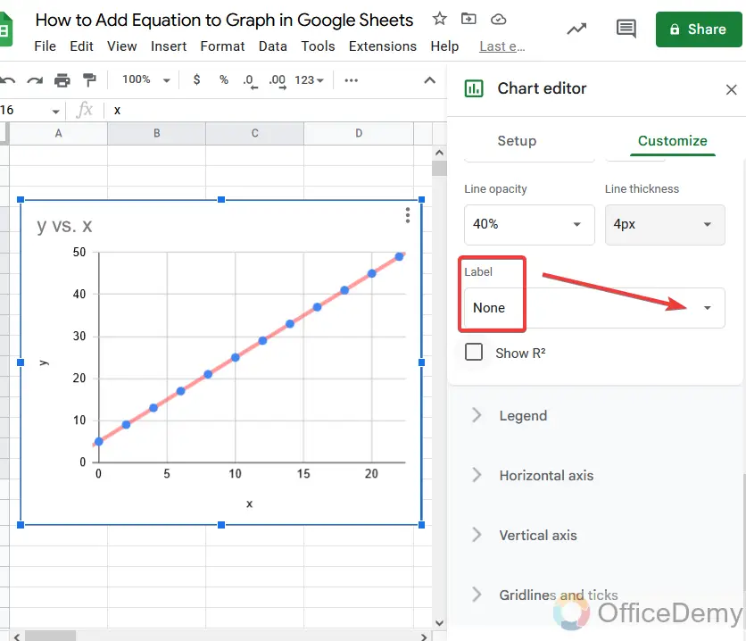 How to Add Equation to Graph in Google Sheets 17