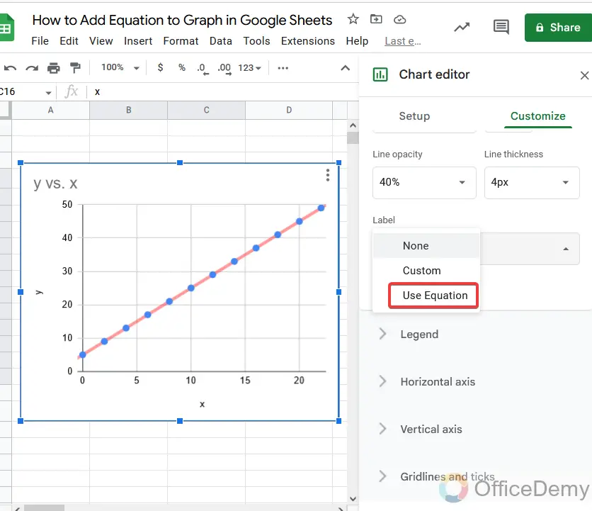 How to Add Equation to Graph in Google Sheets 18