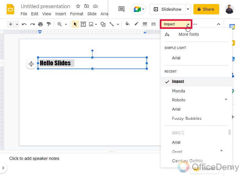 How to Add Fonts to Google Slides 4