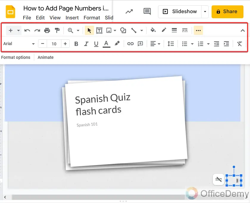 How to Add Page Numbers in Google Slides 18