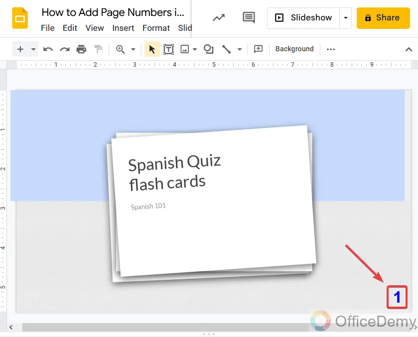 How to Add Page Numbers in Google Slides 19
