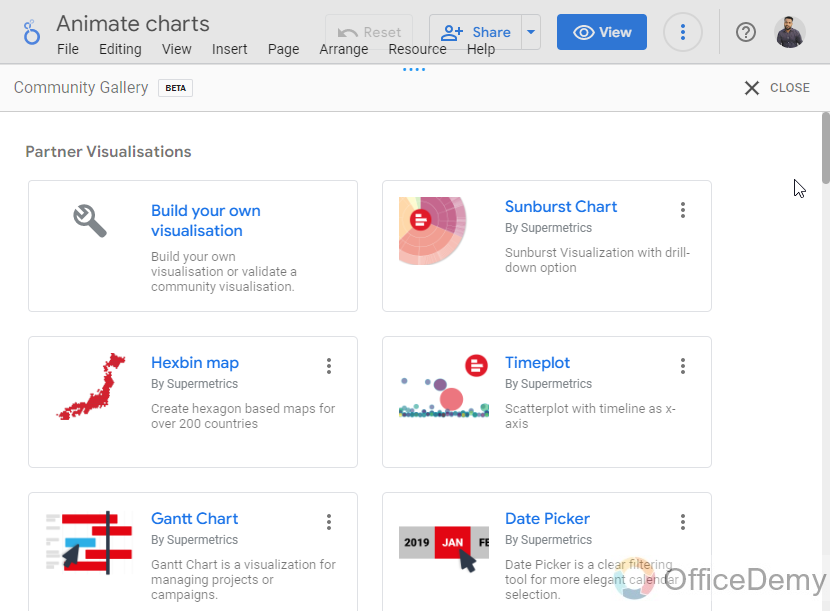 How to Animate Charts in Google Data Studio 4