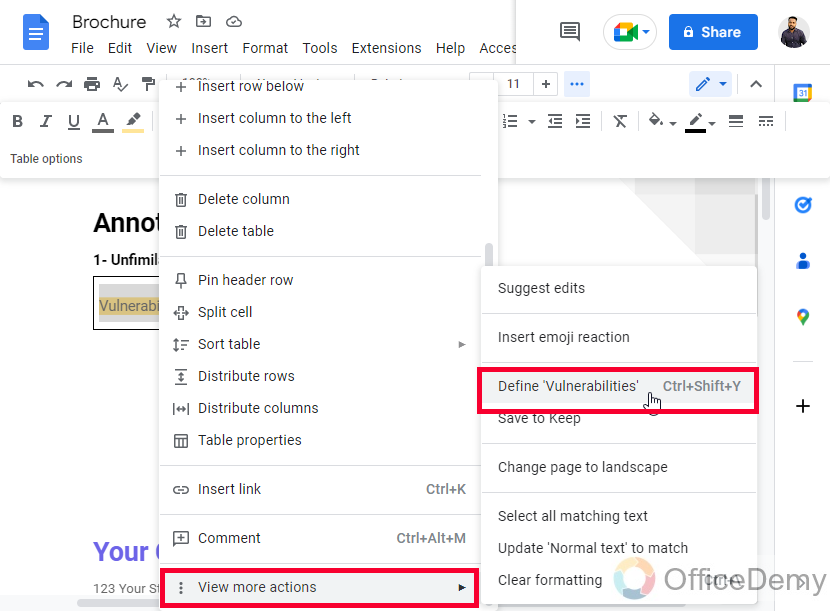 How to Annotate on Google Docs 8