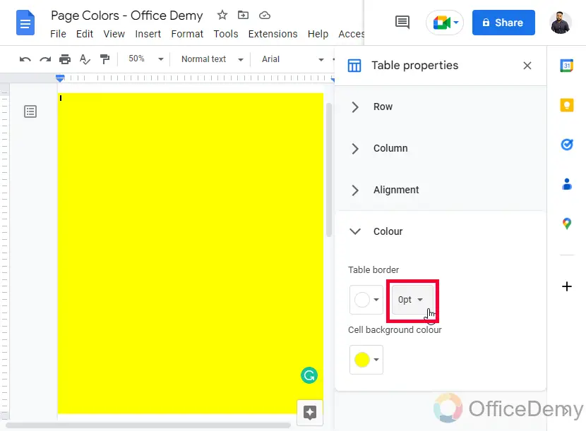How to Change Page Color in Google Docs 15