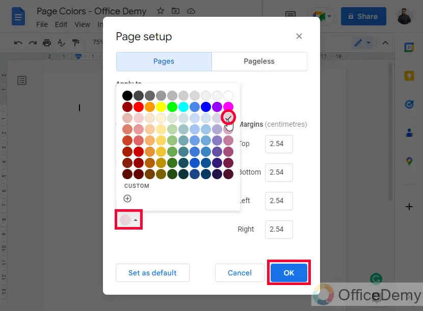 How to Change Page Color in Google Docs 3