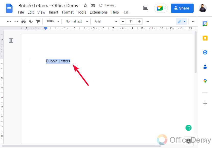 How to Make Bubble Letters in Google Docs 13