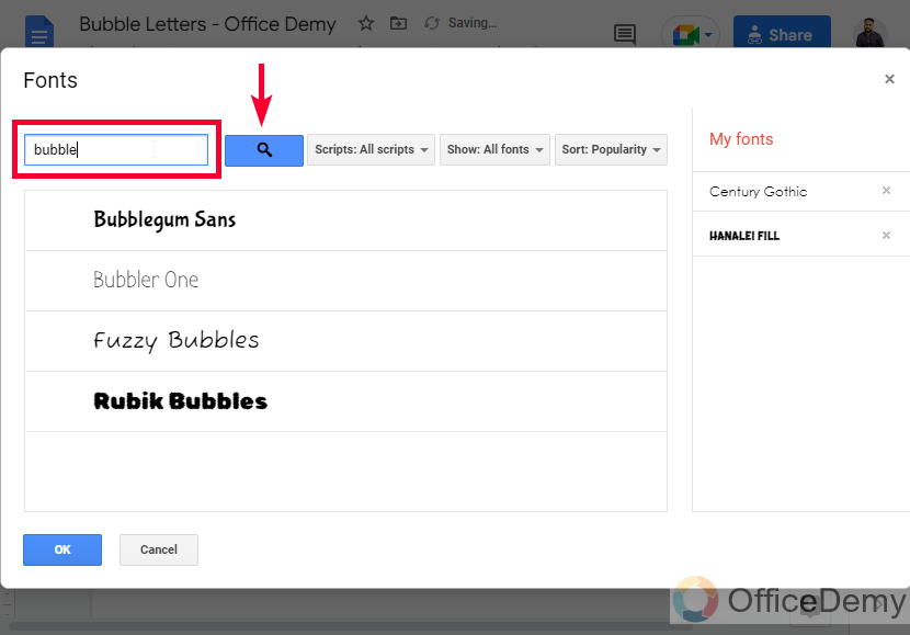 How to Make Bubble Letters in Google Docs 16