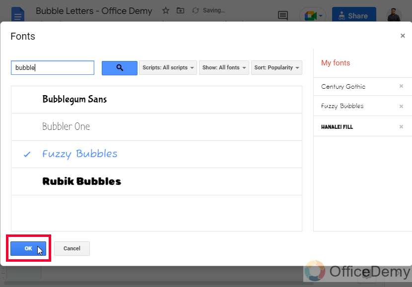 How to Make Bubble Letters in Google Docs 18