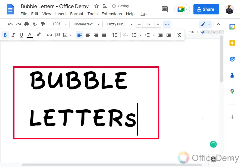 How to Make Bubble Letters in Google Docs 20
